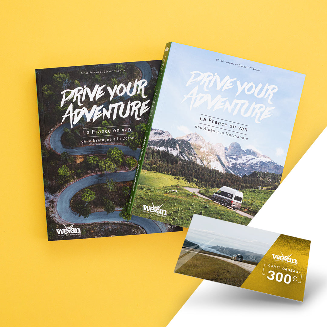 Pack Carte Cadeau 300 € + 1 accessoire Vanlife au choix