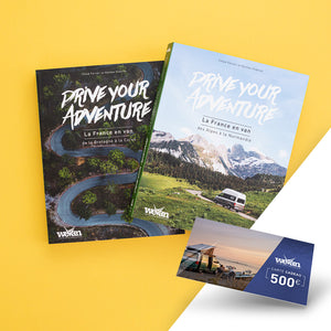 Pack Carte Cadeau 500 € + 1 accessoire Vanlife au choix